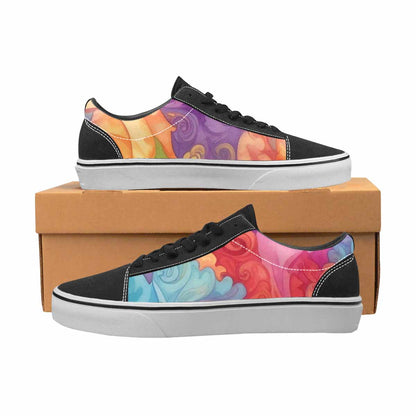 WOMEN'S Tie Dye Swirls Tie Lace-Up Canvas Aesthetic Shoes