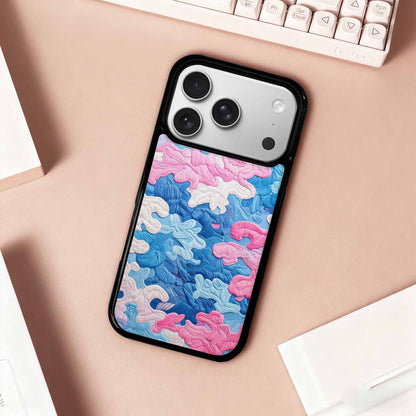 iPhone 17 Pro Case — Vivid Camo Transgender Pride Camo, Unique Phone Case Design