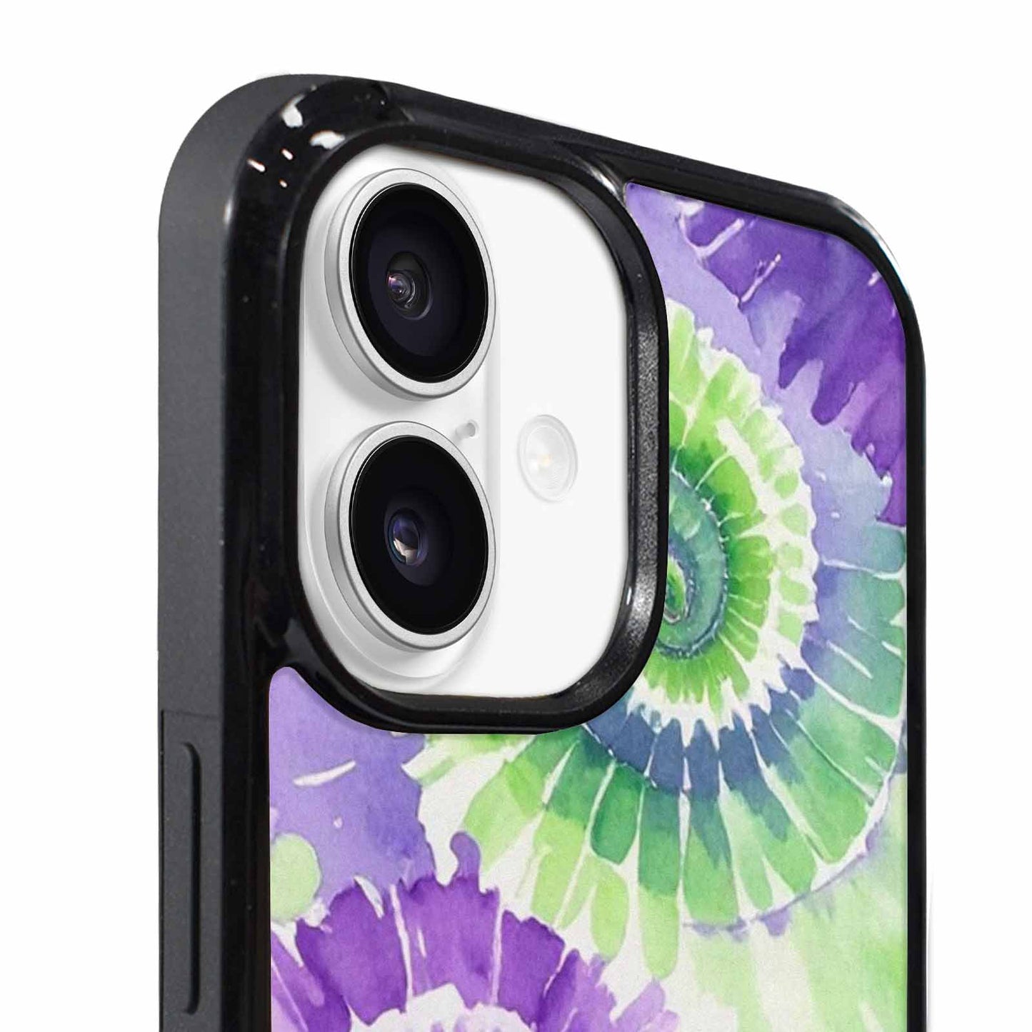 iPhone 17 Case — Tie Dye Purple Green Tie Dye, Customized Protective Case