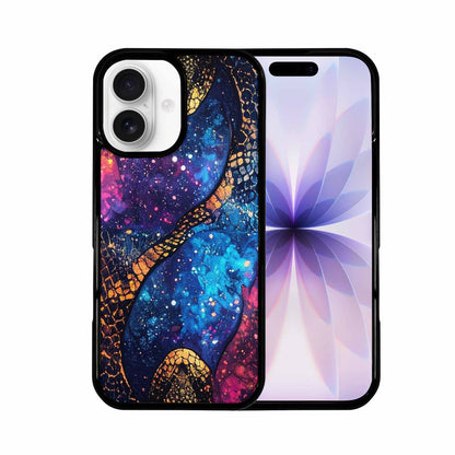 iPhone 17 Case — Galaxy Snake Print Galaxy Space, Custom Art Phone Cover