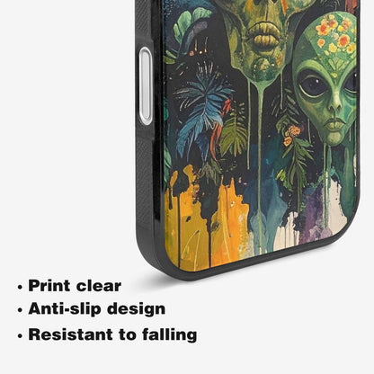 iPhone 16 Plus Case — Aliens Pattern Hundreds Of Sma Bav, Custom Printed Phone Case