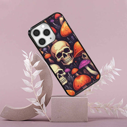iPhone 15 Pro Max Case — Mushroom Skulls, Custom Phone Case