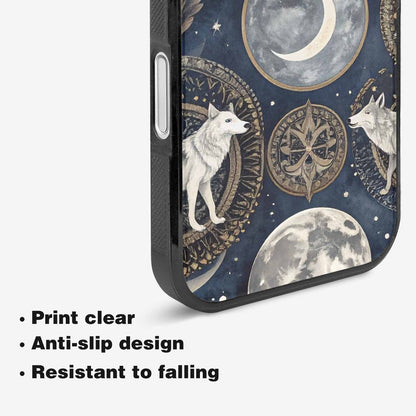 iPhone 16 Plus Case — Wolves Everywhere Collage Overlap Small Wolf, Custom Designed Case Cover