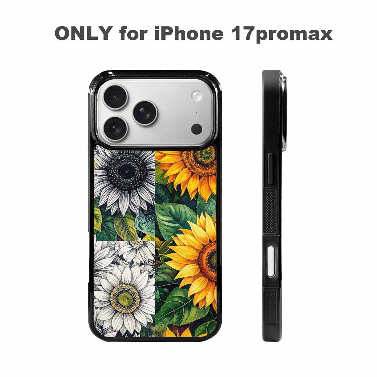 iPhone 17 Pro Max Case — Small Sunflower Pattern, Randomly Floral, Custom Printed Phone Case