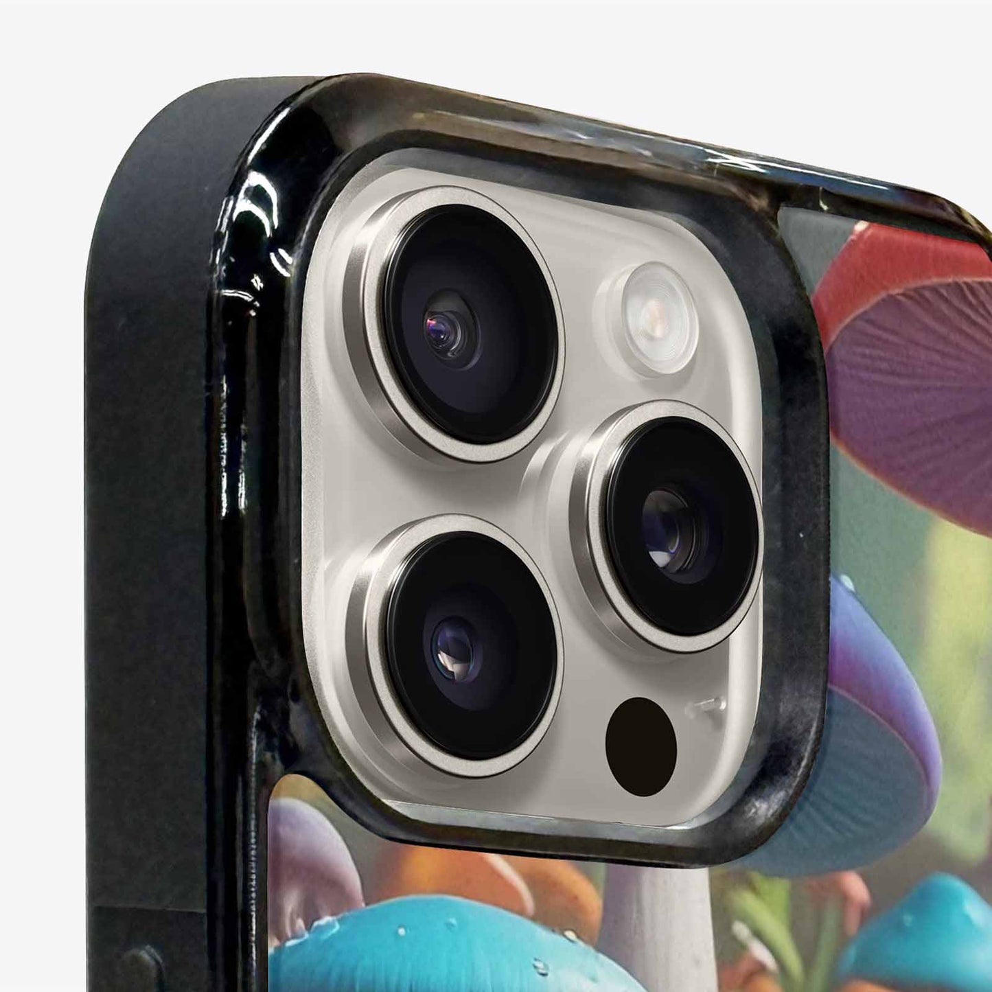 iPhone 16 Pro Case — Overlapping Endlessly No Empty Space Mushrooms, Unique Phone Case Design