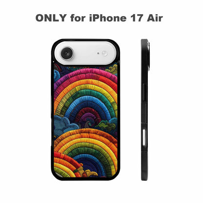 iPhone 17 Air Case — Vivid Camo Rainbow Arc Camo, Custom Printed Phone Case