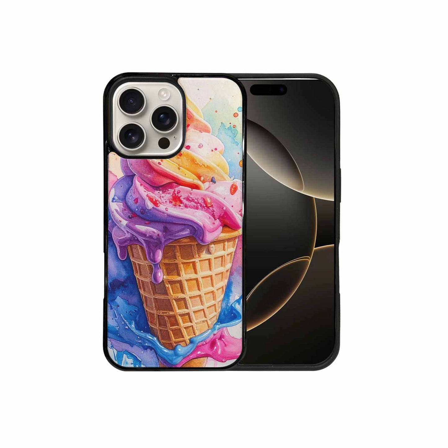 iPhone 16 Pro Max Case — Melting Icecream Collage Custom, Custom Printed Phone Case