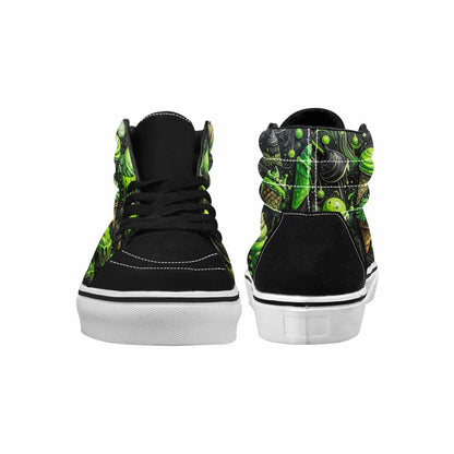 MEN'S Ice Cream Motif High Top Canvas Y2K Custom Shoes