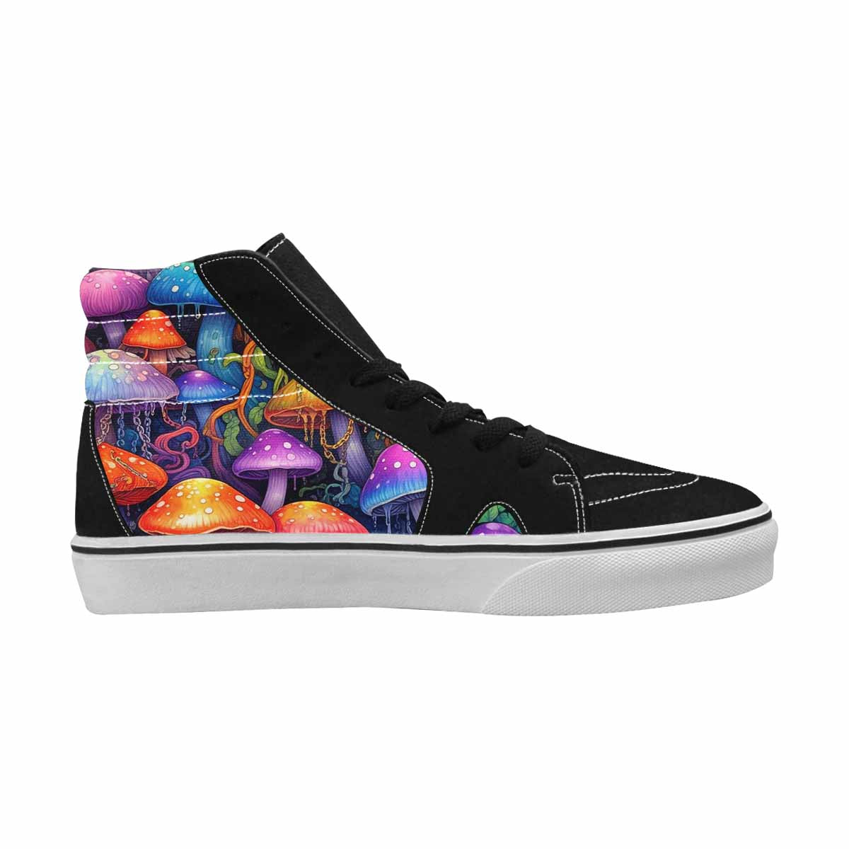 MEN'S More Overlapping Ontop Each High Top Canvas Melting Art Sneakers