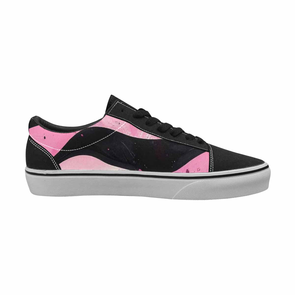 WOMEN'S Zebra Stripe Burst Lace-Up Canvas Vivid Sneakers