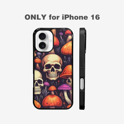 iPhone 16 Case — Mushroom Skulls, Personalized Phone Case