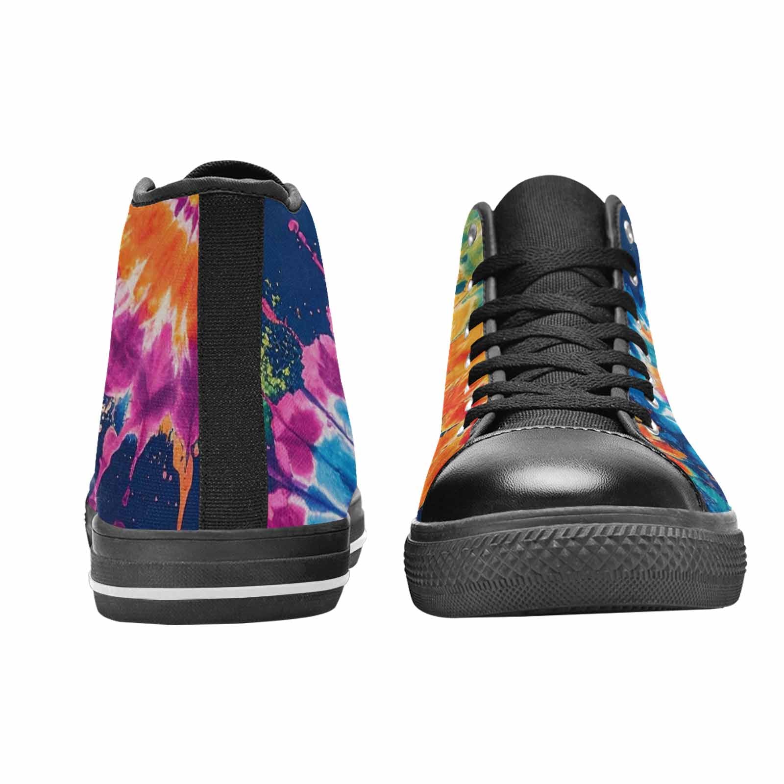 MEN'S Tie Dye Mixed Style High Top Canvas Neon Fantasy Custom Sneakers