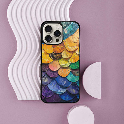 iPhone 16 Pro Max Case — Reptile Scale Full Color Vibrant Reptile, Custom Art Phone Cover