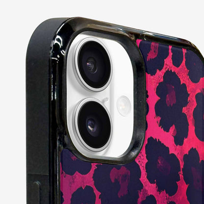 iPhone 16 Plus Case — Leopard Print Dark, Unique Phone Case Design