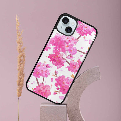 iPhone 15 Plus Case — Cherry Blossom Branch Cherry Blo, Custom Designed Case Cover