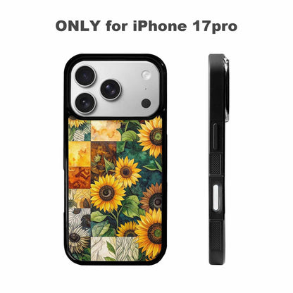 iPhone 17 Pro Case — Small Sunflower Pattern Randomly Varying Floral, Unique Phone Case Design