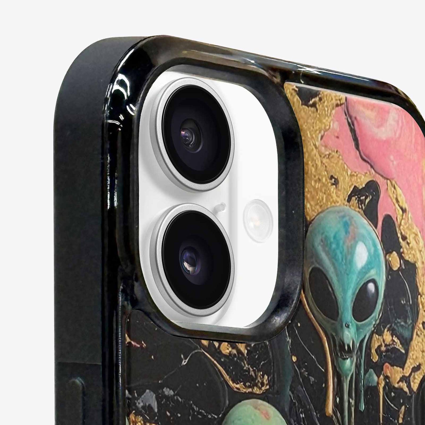 iPhone 16 Case — Aliens Marblemelting Aliens Pa Ciq, Customized Protective Case
