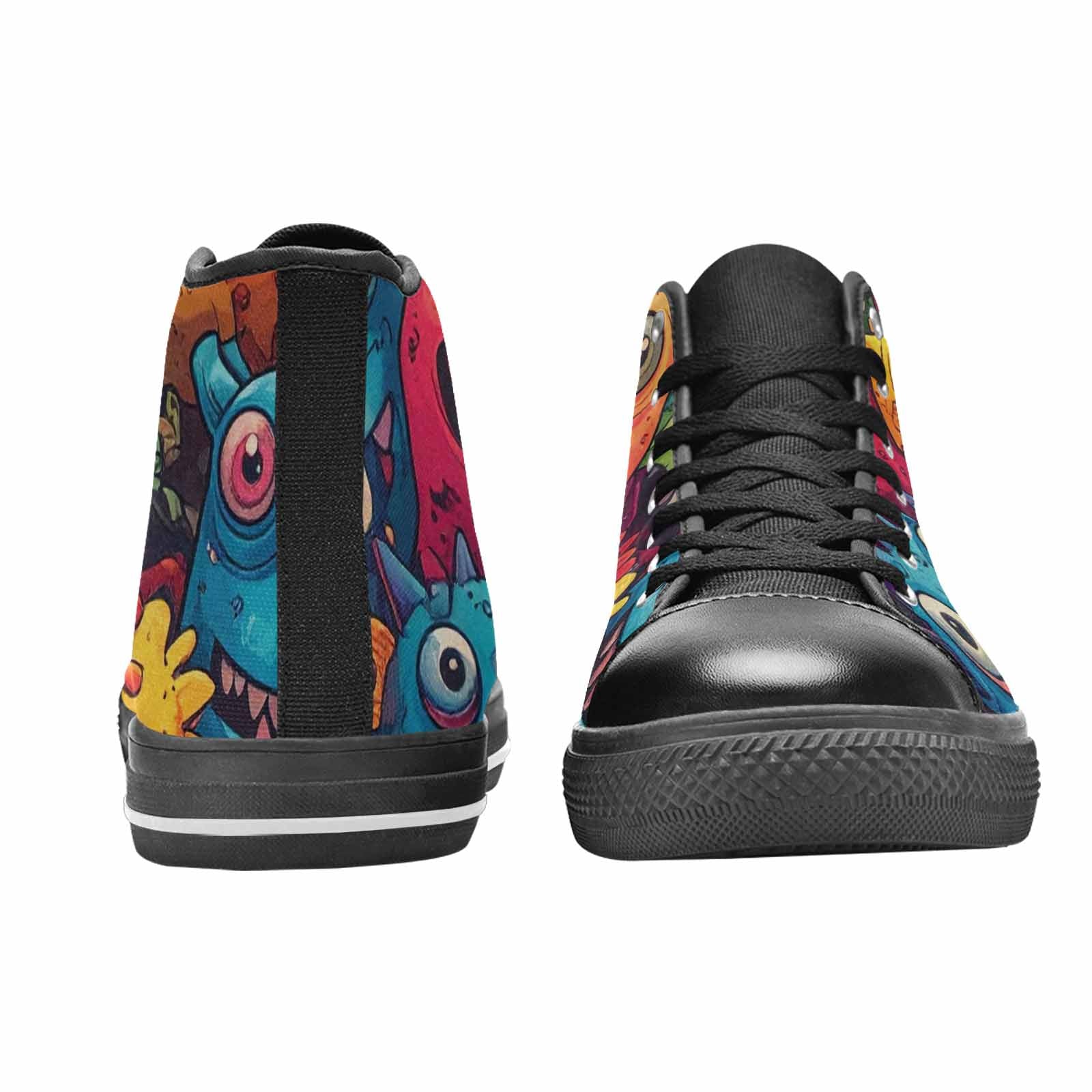 WOMEN'S Cartoon Monster Character High Top Canvas Vivid Sneakers