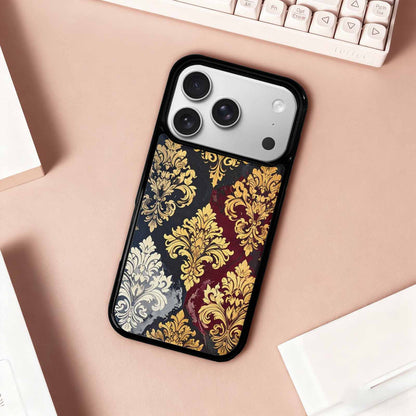 iPhone 17 Pro Case — Small Damask Ornamental Wallpaper Pattern Original, Custom Designed Case Cover