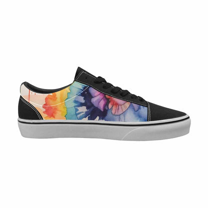 WOMEN'S Tie Lace-Up Canvas Kaleidoscope Sneakers