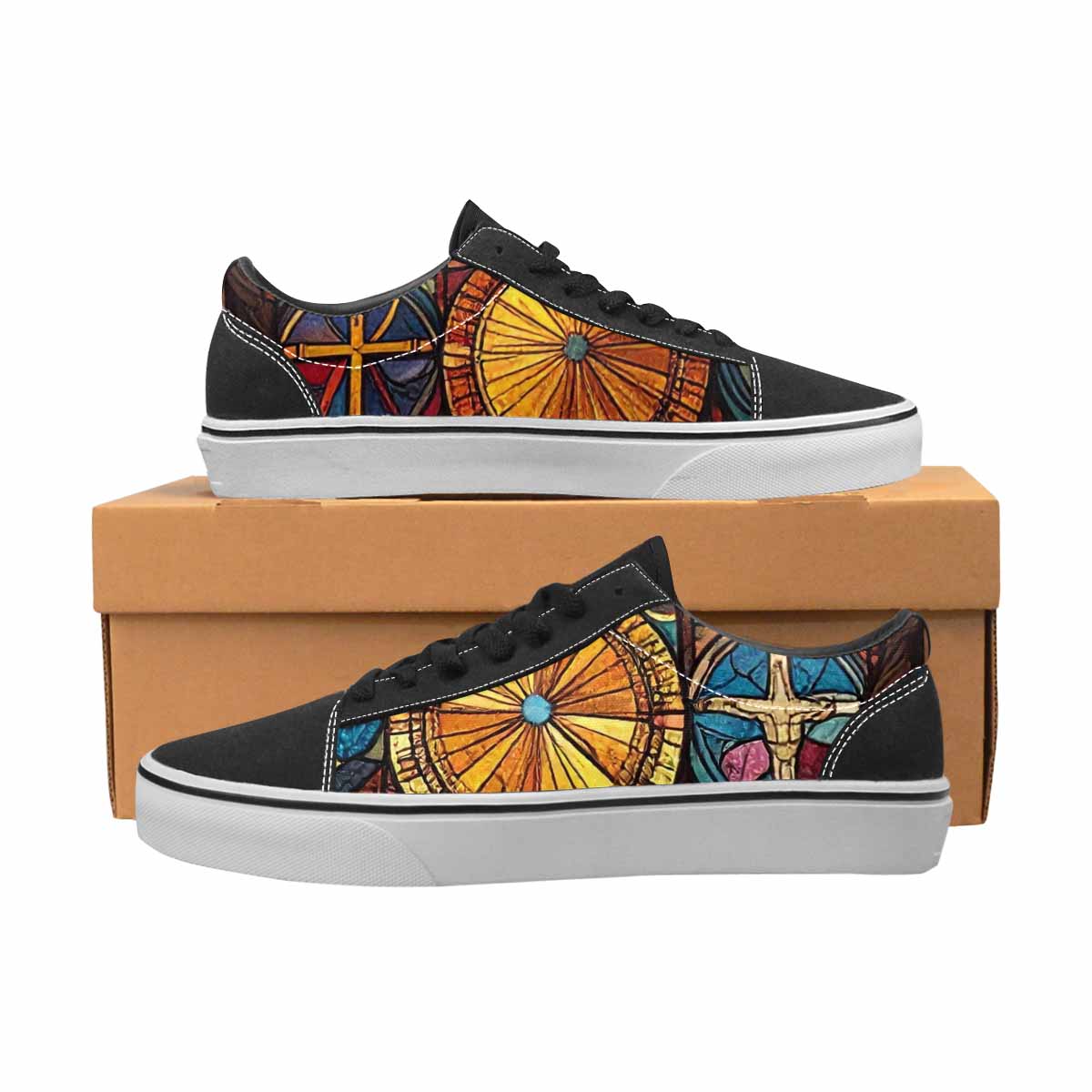 MEN'S Jesus Face Small Canvas Lace-Up Surreal Shoes