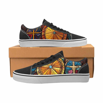 MEN'S Jesus Face Small Canvas Lace-Up Surreal Shoes