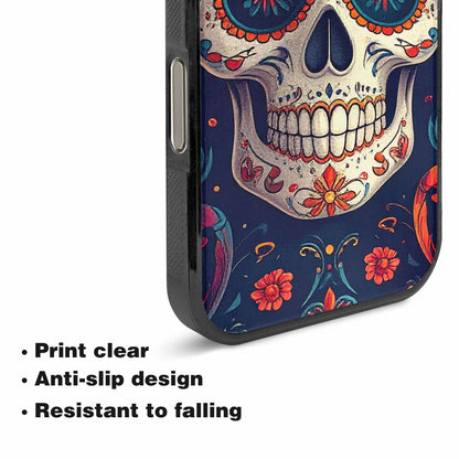 iPhone 16 Pro Case — Day Dead Sugar Skull Art 100s, Customized Protective Case