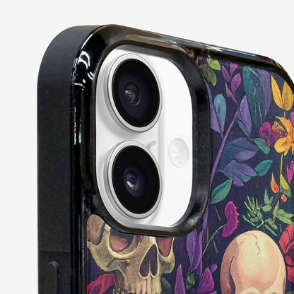 iPhone 16 Plus Case — Skulls Botanicalskulls Pattern, Personalized Phone Case