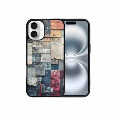 iPhone 16 Plus Case — Distressed Grunge Texture Pattern Hundreds Of, Original Design Phone Case