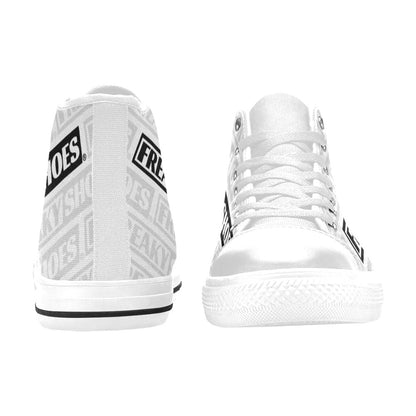 WOMEN'S Freaky Shoes Logo Print High Top Canvas Cottagecore Custom Sneakers