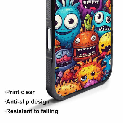 iPhone 17 Pro Case — Small Cartoon Monster Character Pattern Cartoon, Original Design Phone Case