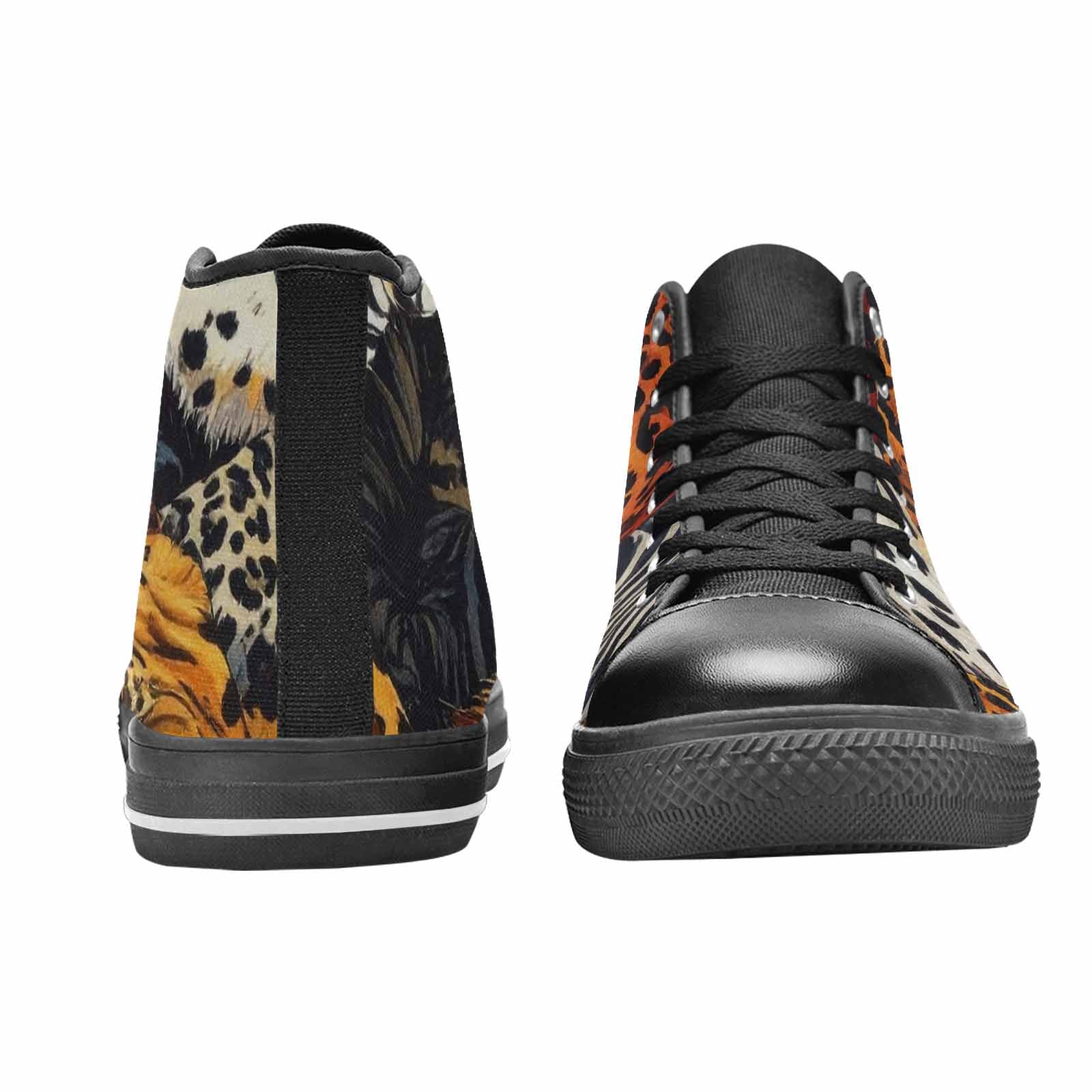 MEN'S Animal Print High Top Canvas Vivid Custom Sneakers