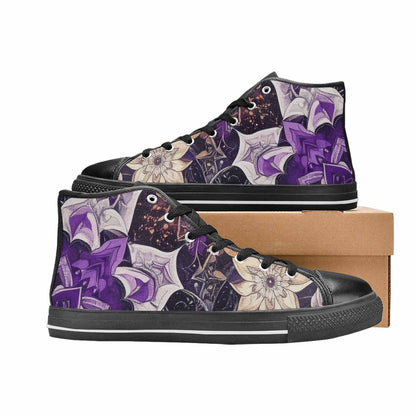 WOMEN'S Mandala High Top Canvas Dark Academia Shoes