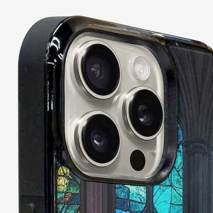 iPhone 16 Pro Max Case — Stained Glass Cathedral, Custom Made Phone Cover