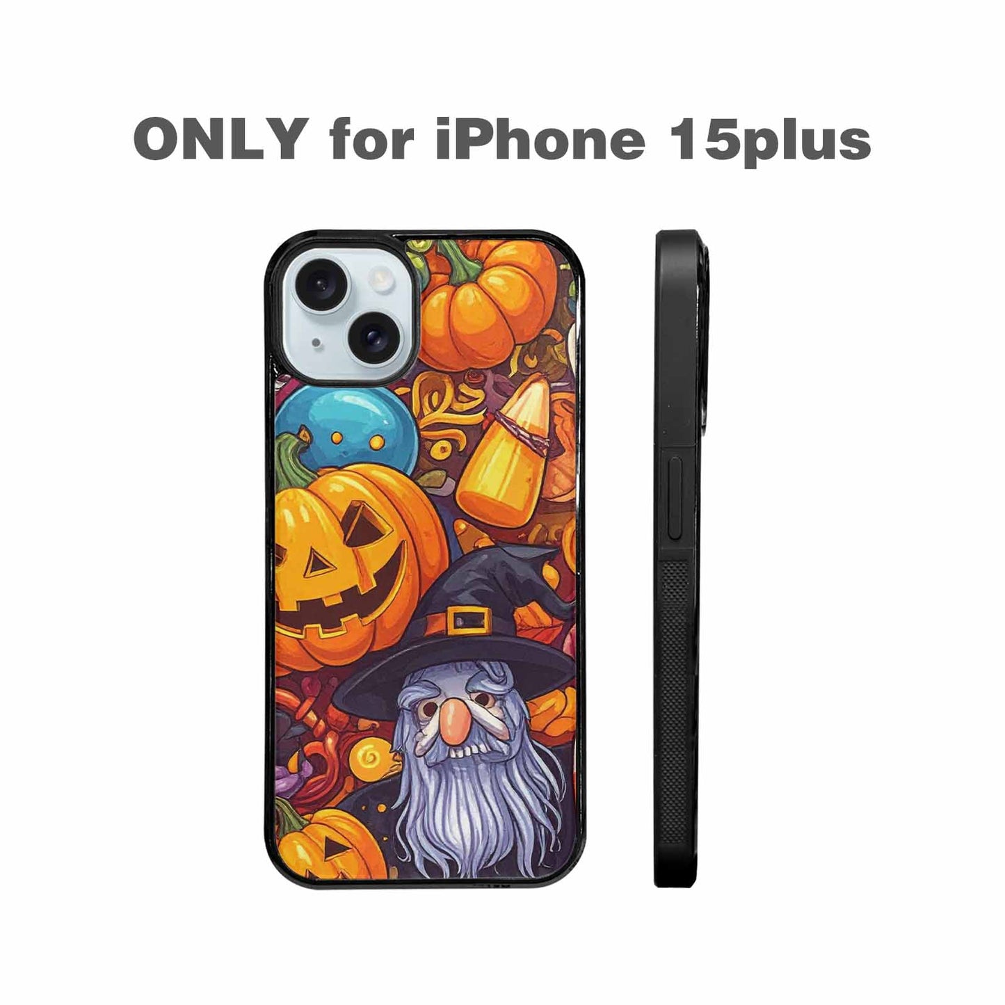iPhone 15 Plus Case — Halloween Art Print Edge To Edge, Custom Made Phone Cover