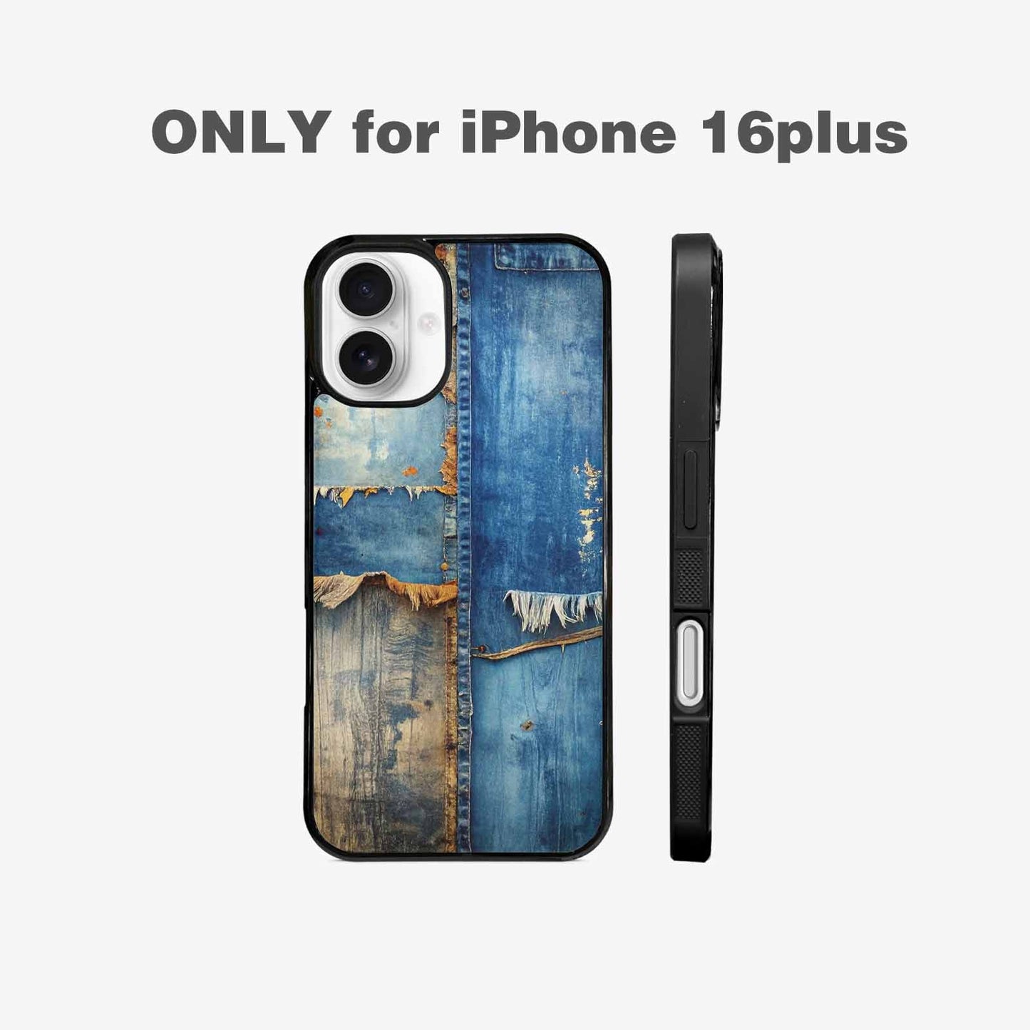 iPhone 16 Plus Case — Curve The Ripping Demin Tectures For, Custom Art Phone Cover