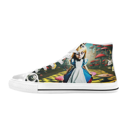 MEN'S Creepy Art 2 Men’S High Top Canvas Cottagecore Sneakers