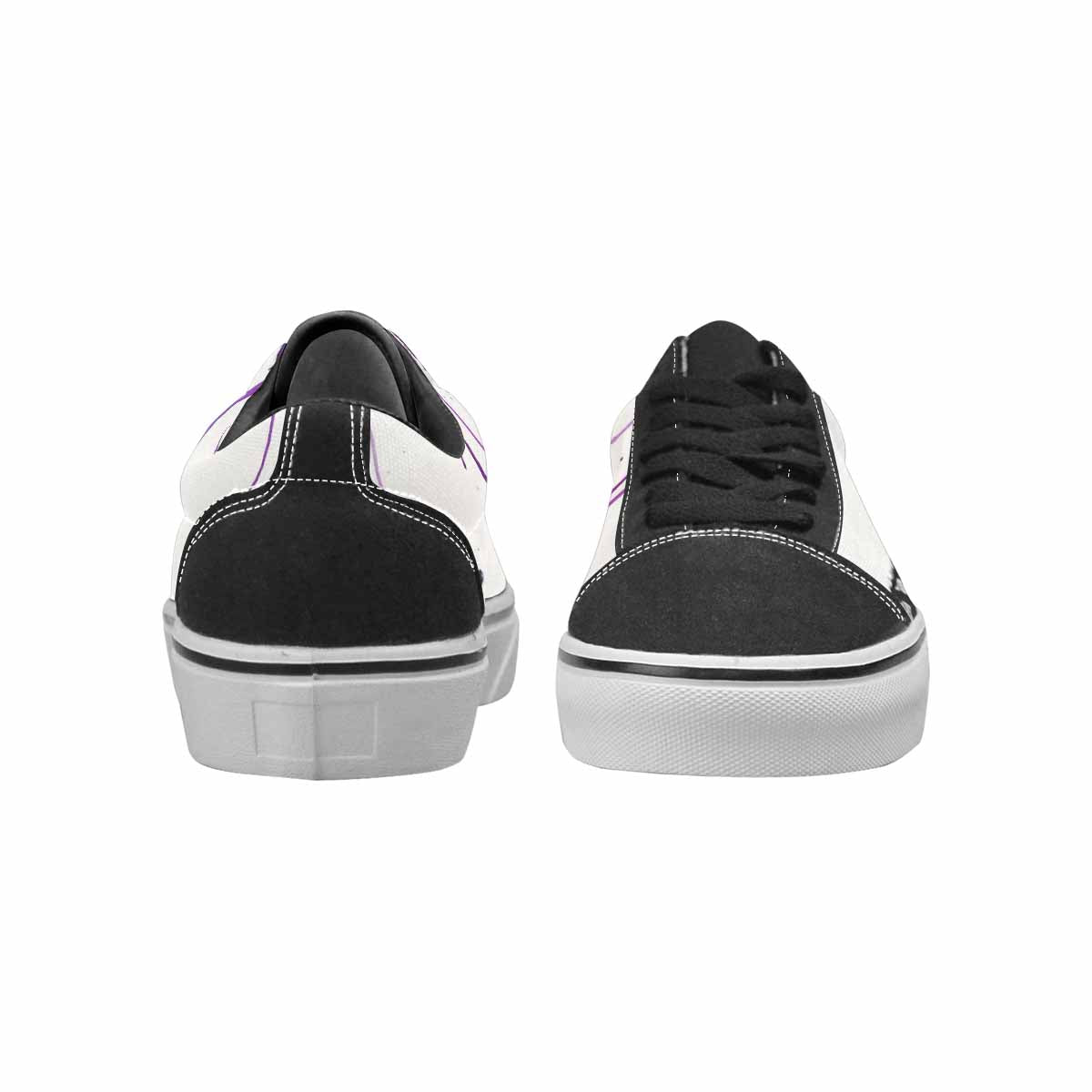 WOMEN'S Animal Print Lace-Up Canvas Vibrant Chaos Custom Sneakers