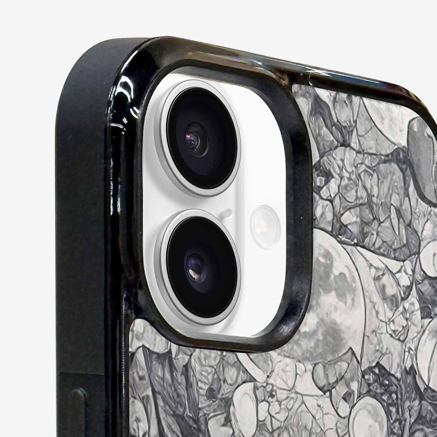 iPhone 16 Case — Wolves Everywhere Collage Overlap Small Wolf, Custom Printed Phone Case