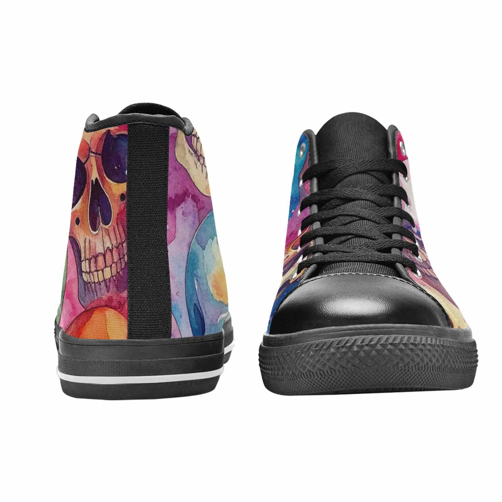 WOMEN'S Kulls - Watercolor High Top Canvas Vivid Custom Shoes