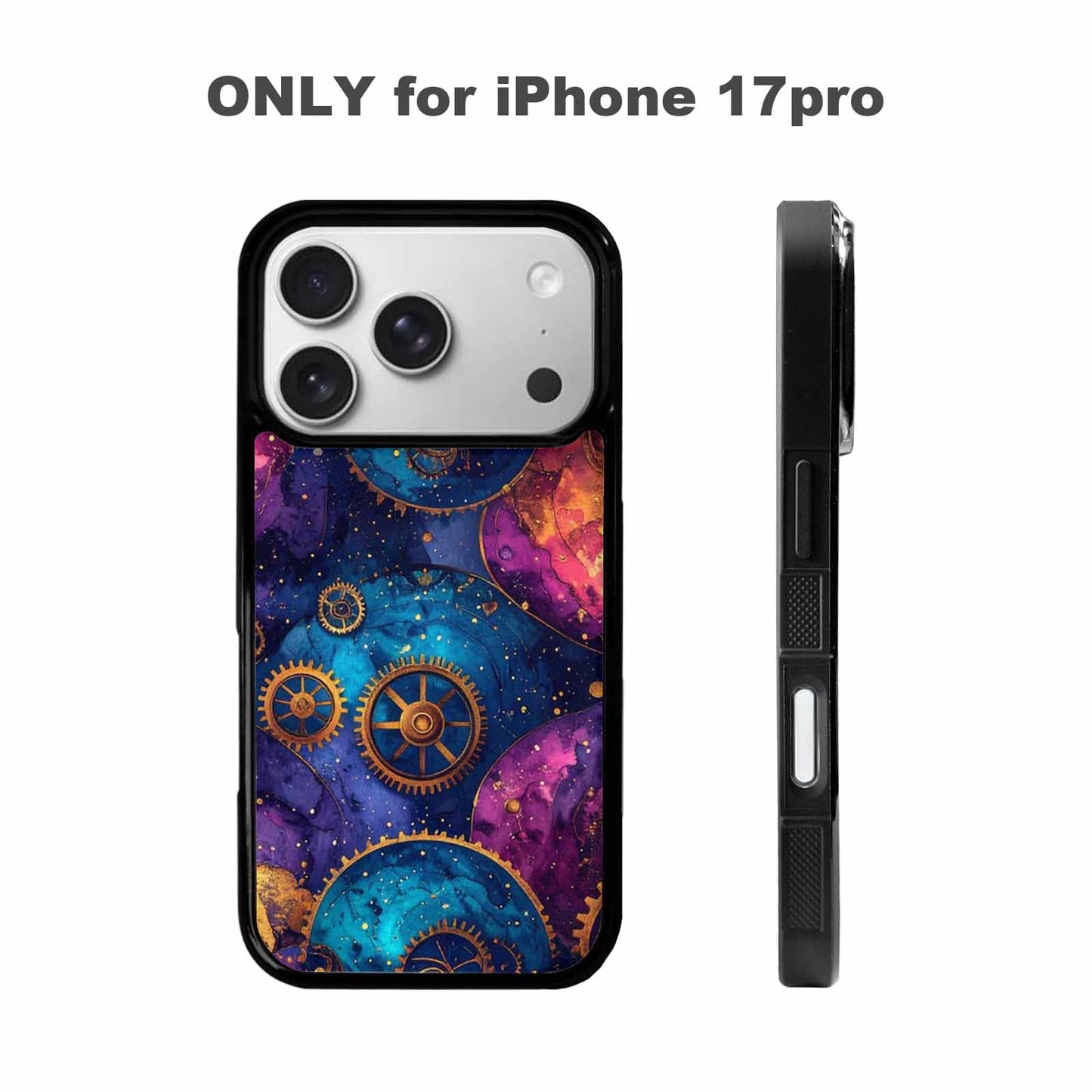 iPhone 17 Pro Case — Steampunk Galaxy Art Seamless Pattern Galaxy, Original Design Phone Case