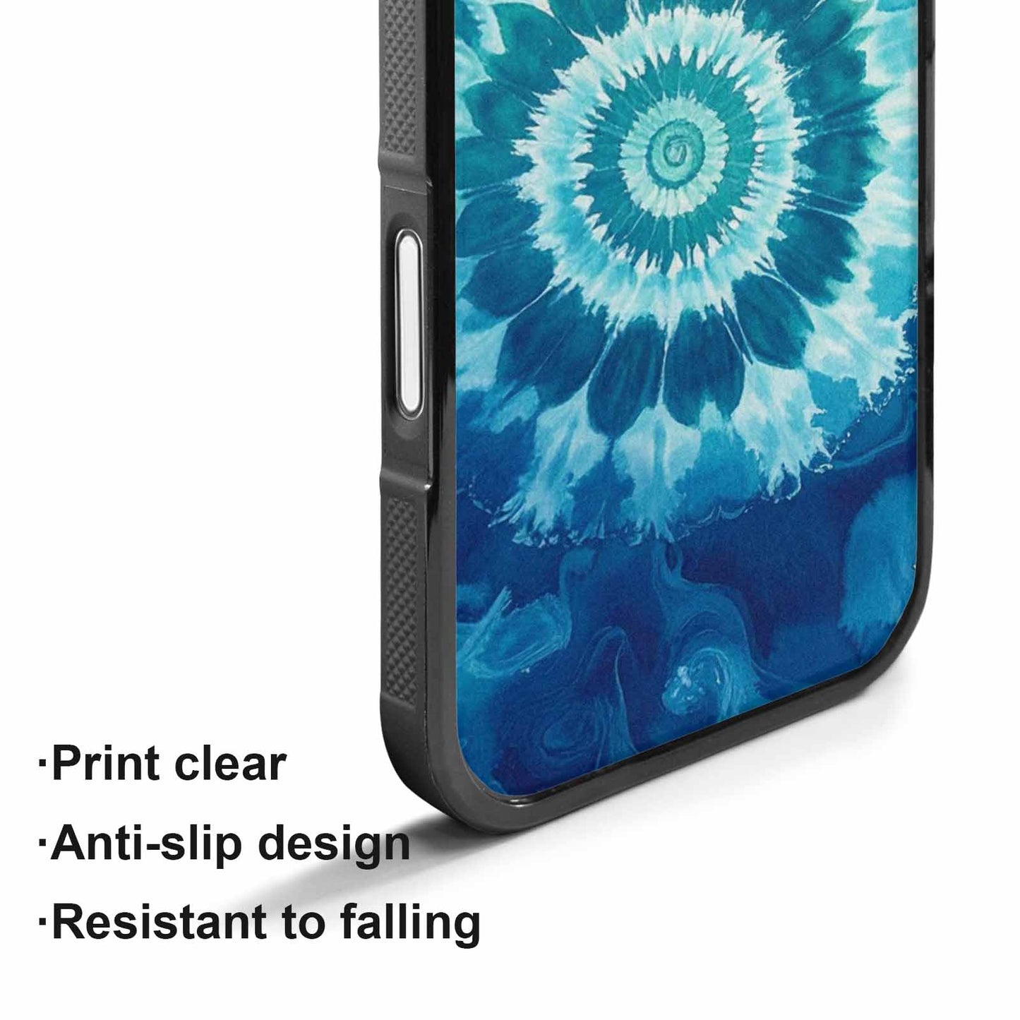 iPhone 17 Case — Tie Dye Ocean Blues Tie Dye, Customized Protective Case
