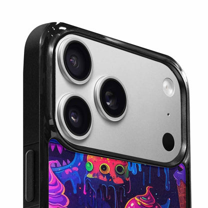 iPhone 17 Pro Max Case — Ice Cream Monsters Neonmelting Original Art, Personalized Phone Case