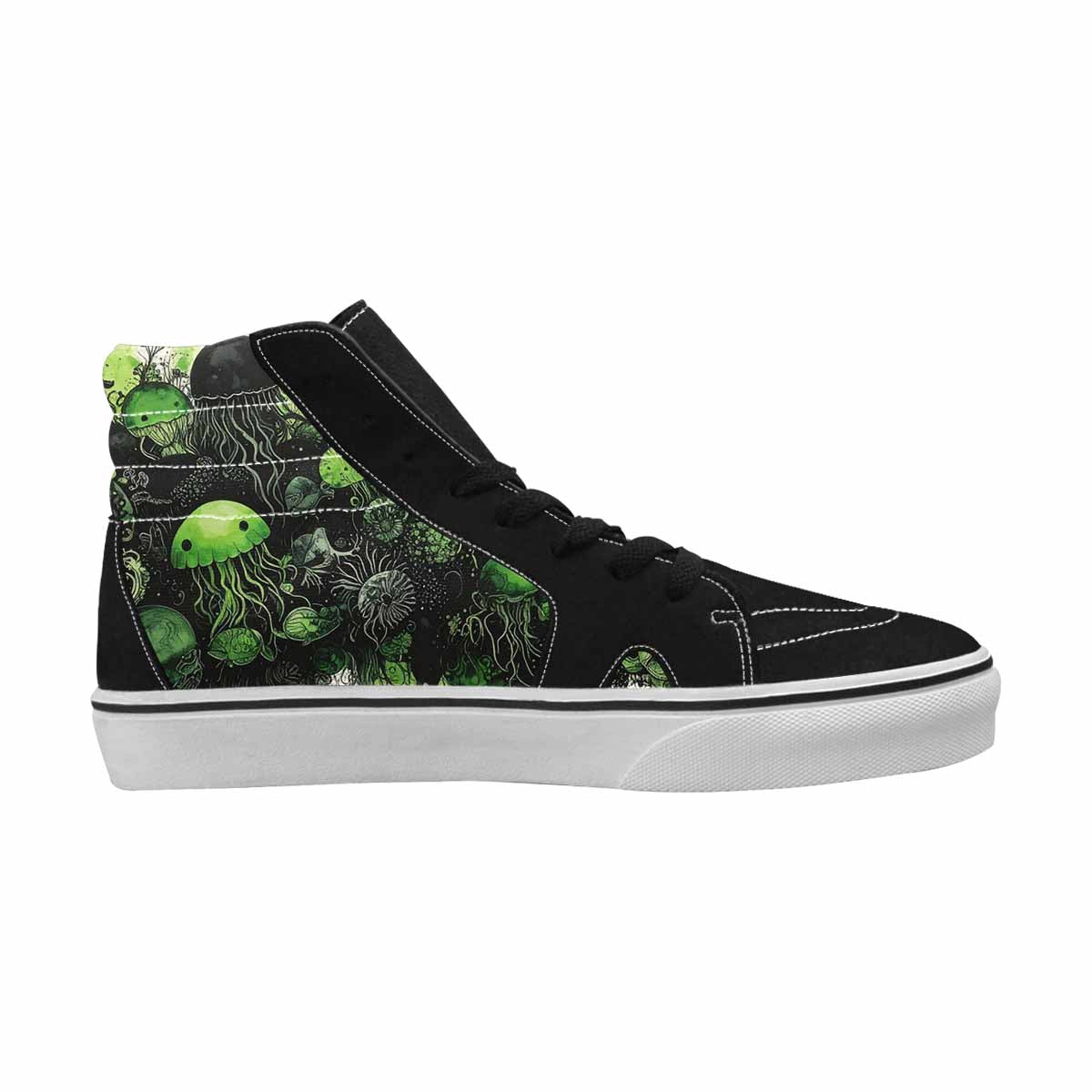 MEN'S Sea Creature Burst High Top Canvas Surreal Custom Shoes