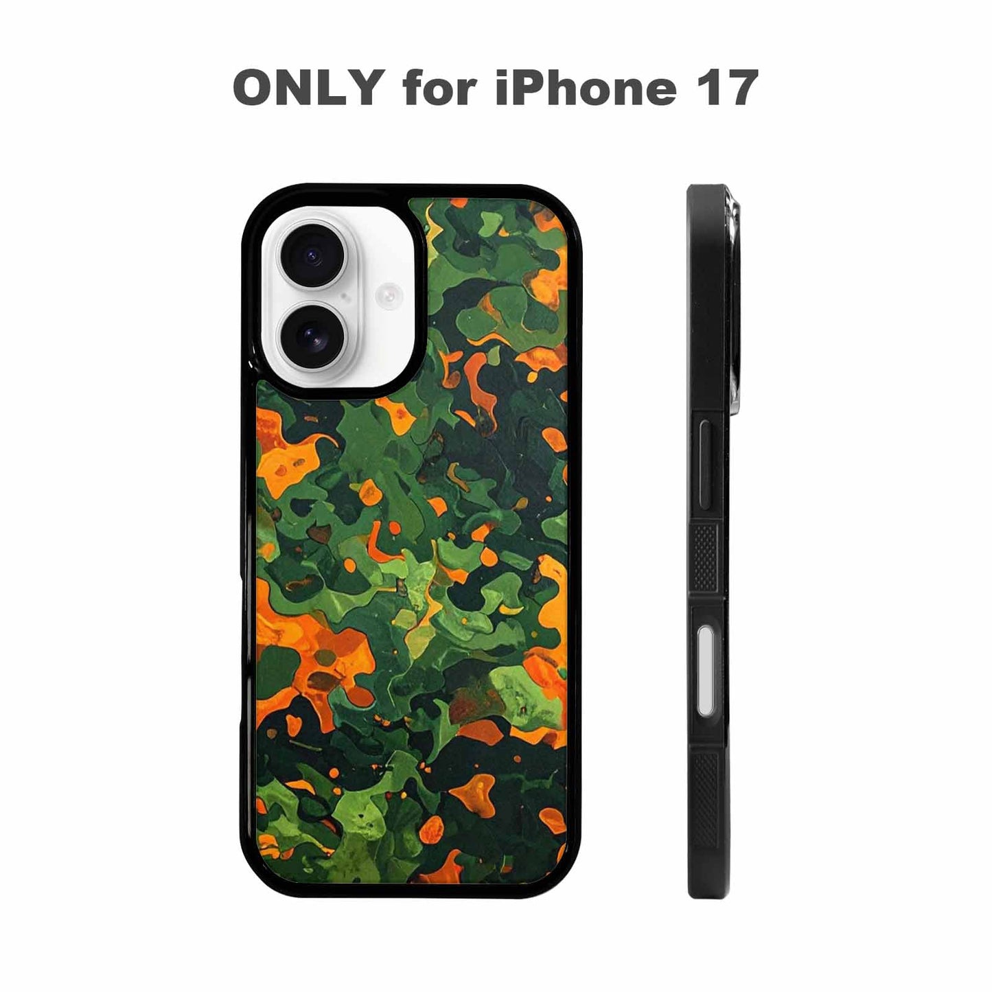 iPhone 17 Case — Small Military Camouflage Blotch Camo, Unique Phone Case Design