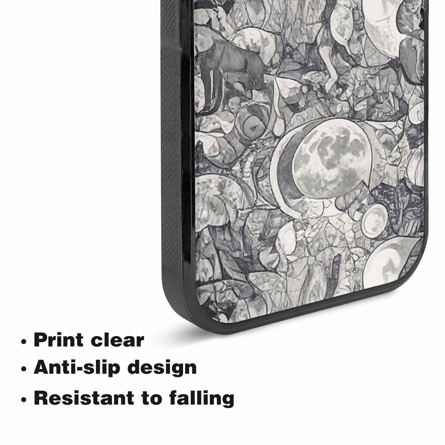 iPhone 15 Plus Case — Wolves Everywhere Collage Overlap Small Wolf, Customized Protective Case
