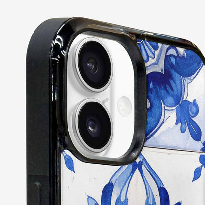 iPhone 16 Plus Case — Talavera Tile Floral, Custom Art Phone Cover