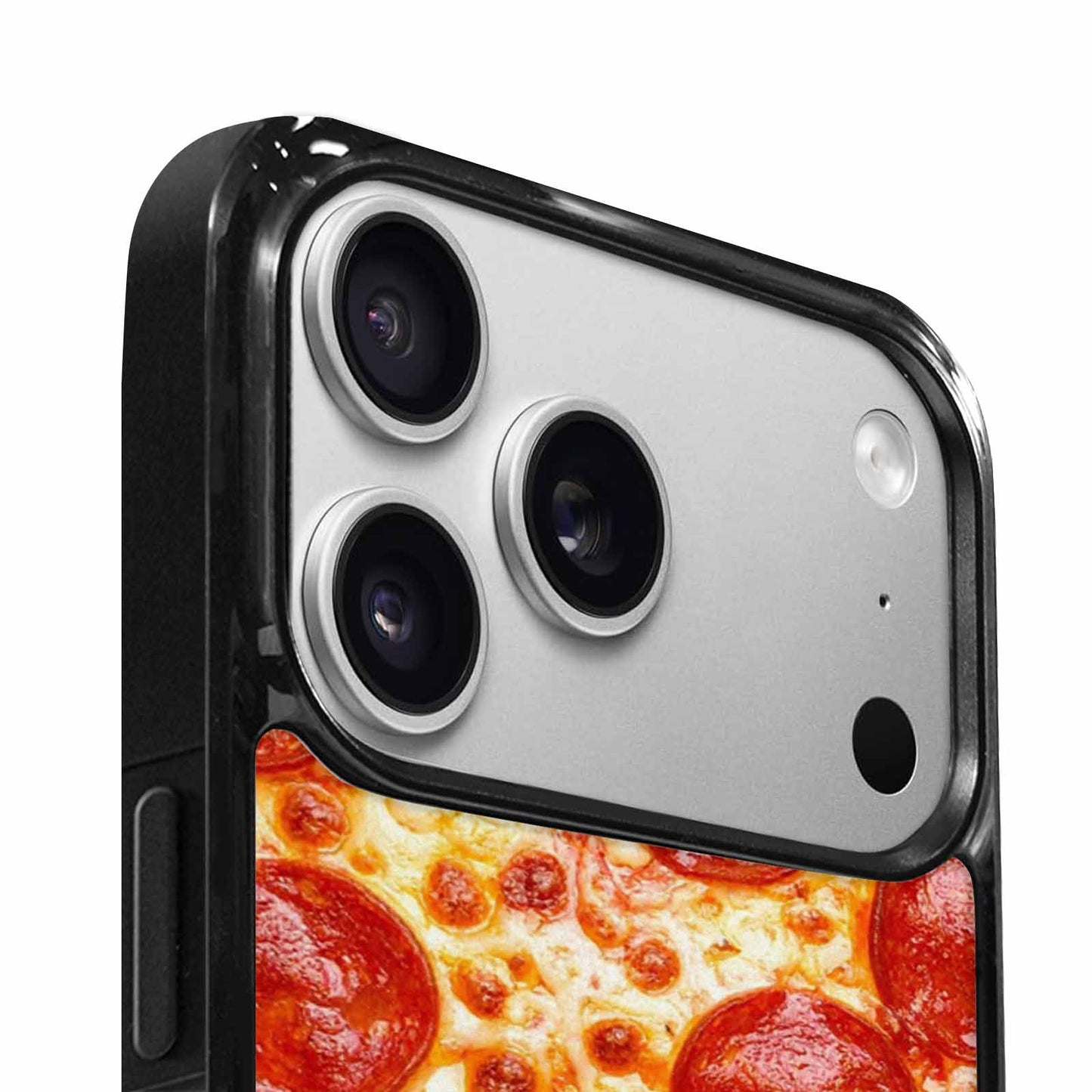 iPhone 17 Pro Case — Pepperoni Pizza Print Original Art, Custom Made Phone Cover