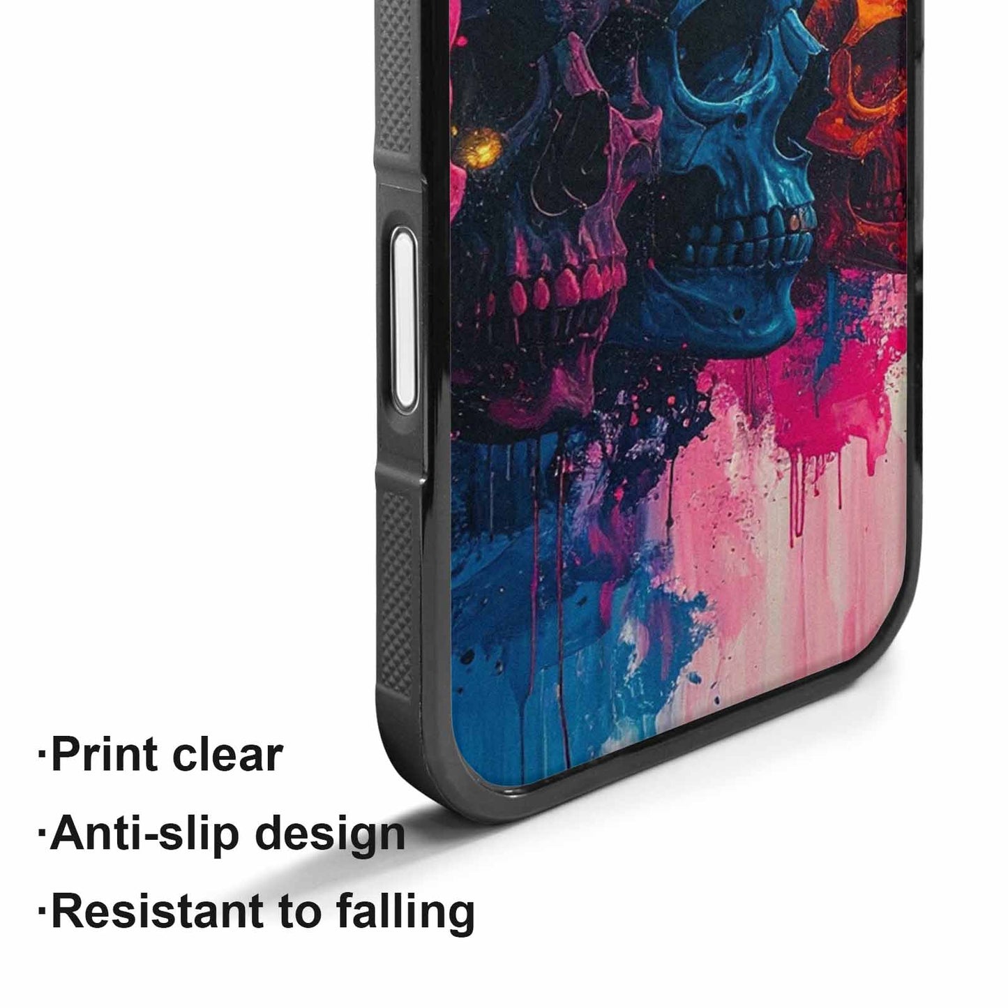 iPhone 17 Case — Skull Dark Art Gothic Print Gothic, Customized Protective Case