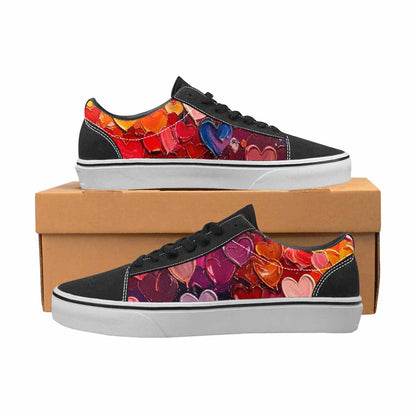 WOMEN'S Heart Burst Lace-Up Canvas Neon Fantasy Shoes